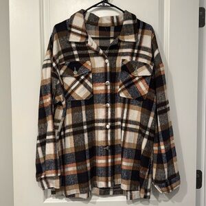 Women’s XL Plaid Shacket